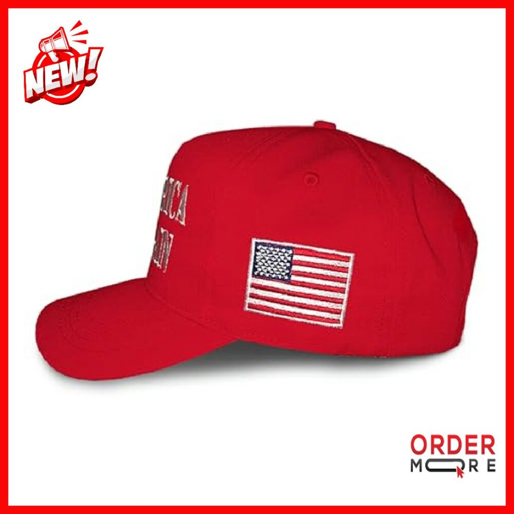 Adjustable Snapback Baseball Cap with Patriotic E… - image 3